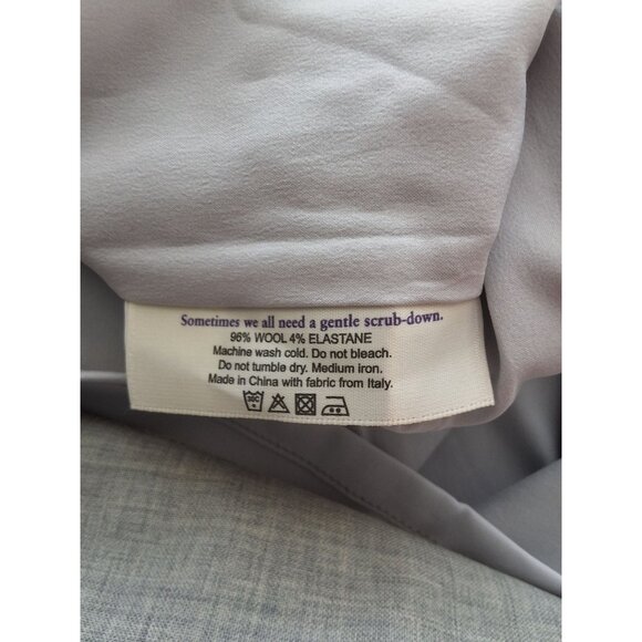 MM Lafleur Cobble Hill Pencil Skirt Womens Size 6 Light Grey Washable Wool NWT - Picture 7 of 8